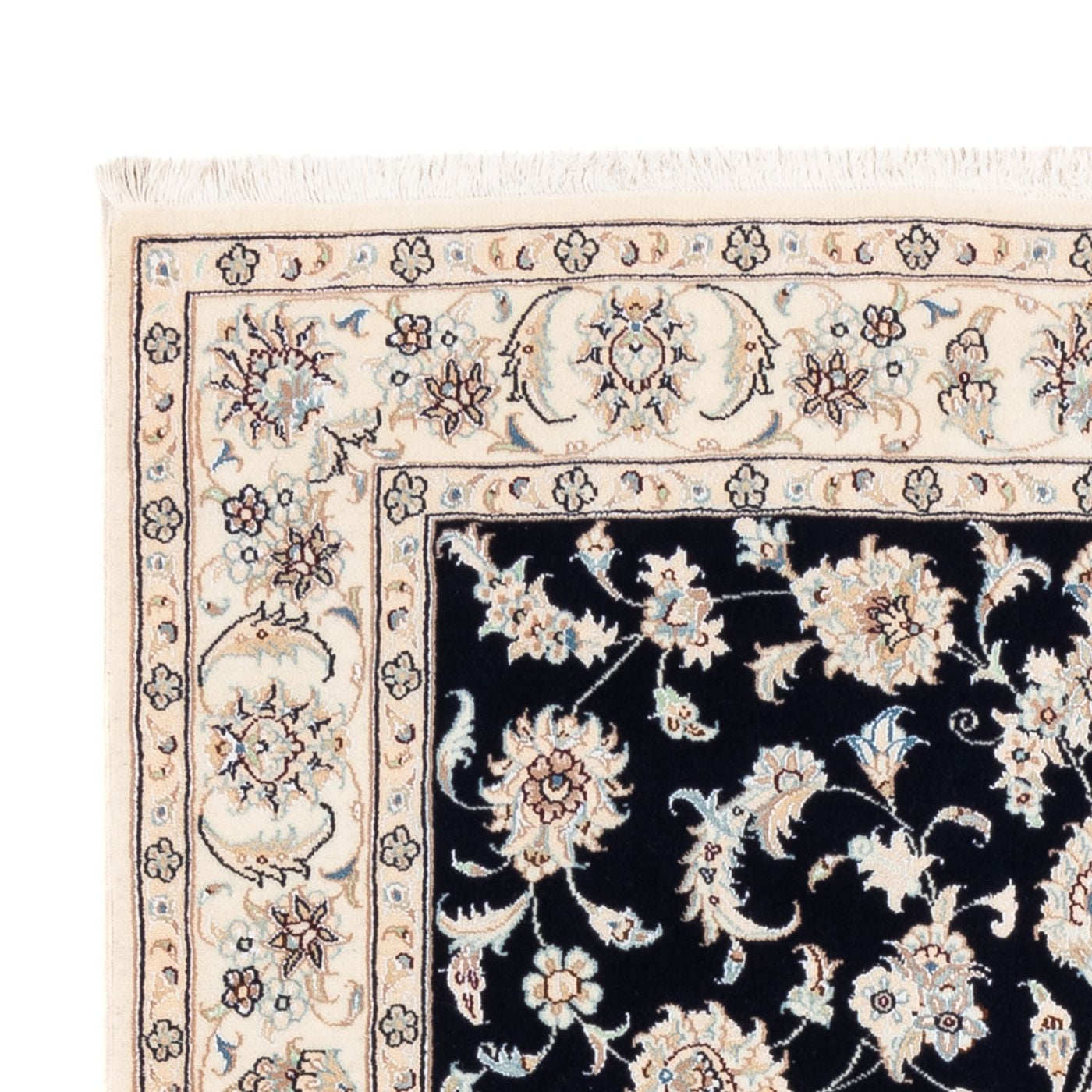 Alfombra Persa - Nain - Prima - 174 x 121 cm - azul oscuro