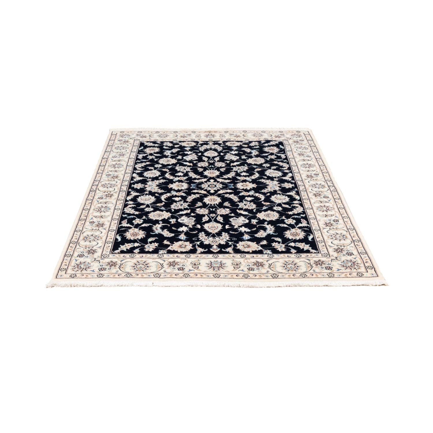 Alfombra Persa - Nain - Prima - 174 x 121 cm - azul oscuro