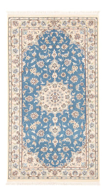 Alfombra Persa - Nain - Prima - 138 x 76 cm - azul claro