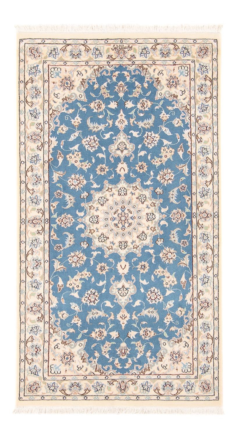 Alfombra Persa - Nain - Prima - 138 x 76 cm - azul claro