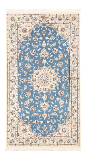 Alfombra Persa - Nain - Prima - 138 x 76 cm - azul claro