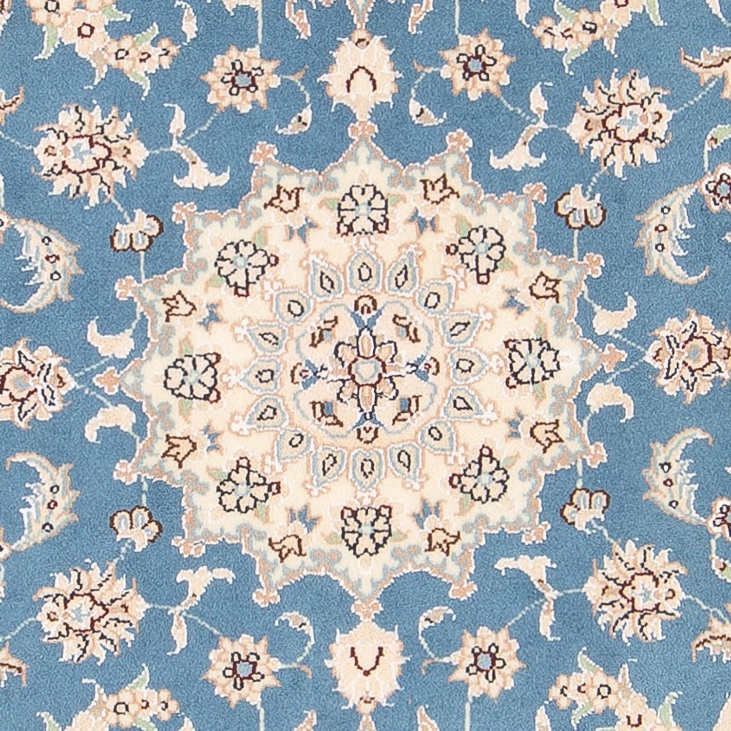 Alfombra Persa - Nain - Prima - 138 x 76 cm - azul claro
