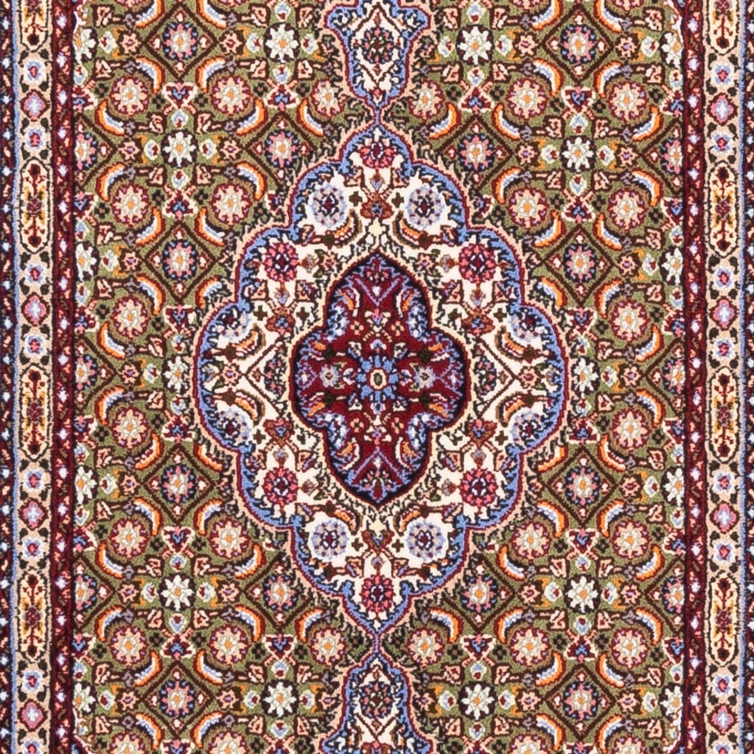 Alfombra persa - Clásica - Real - 130 x 79 cm - verde