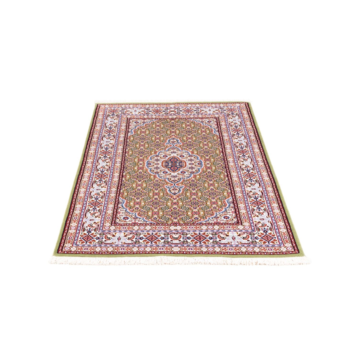 Alfombra persa - Clásica - Real - 129 x 80 cm - verde