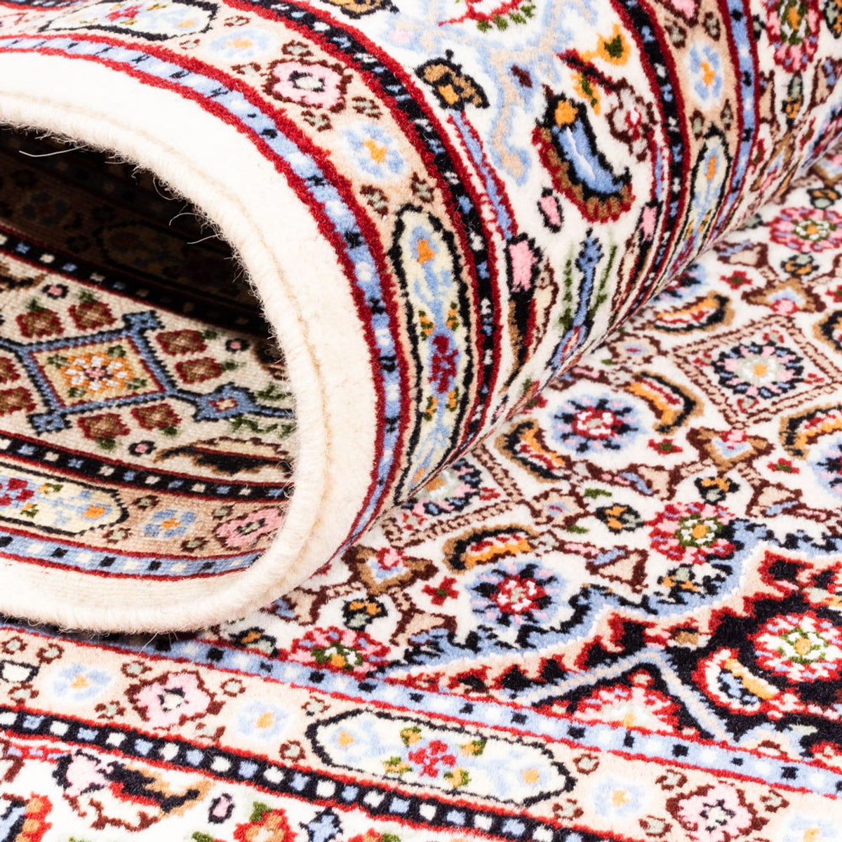 Alfombra persa - Clásica - Real - 128 x 78 cm - beige