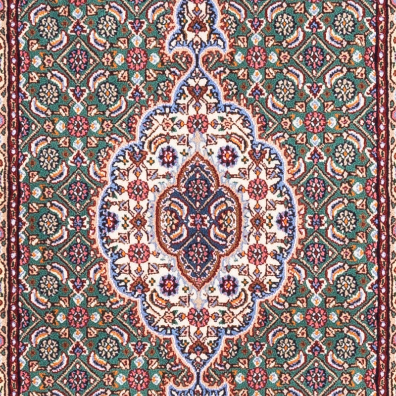 Alfombra persa - Clásica - Real - 133 x 77 cm - verde claro