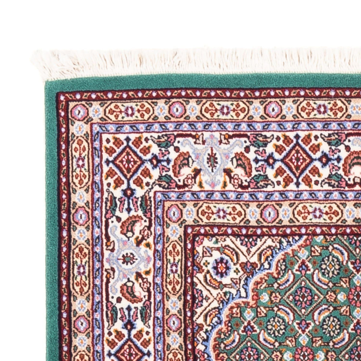 Alfombra persa - Clásica - Real - 133 x 77 cm - verde claro