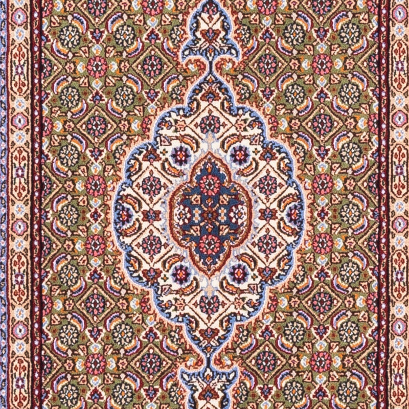 Alfombra persa - Clásica - Real - 131 x 76 cm - verde