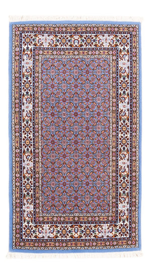 Alfombra persa - Clásica - Real - 127 x 76 cm - azul claro