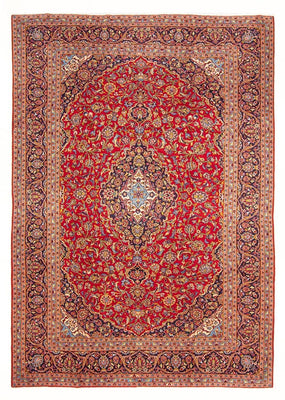 Alfombra persa - Keshan - 288 x 206 cm - rojo
