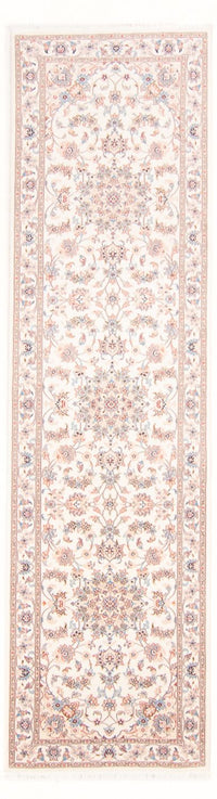 Alfombra de pasillo Alfombra Persa - Tabriz - Real - 296 x 80 cm - crema