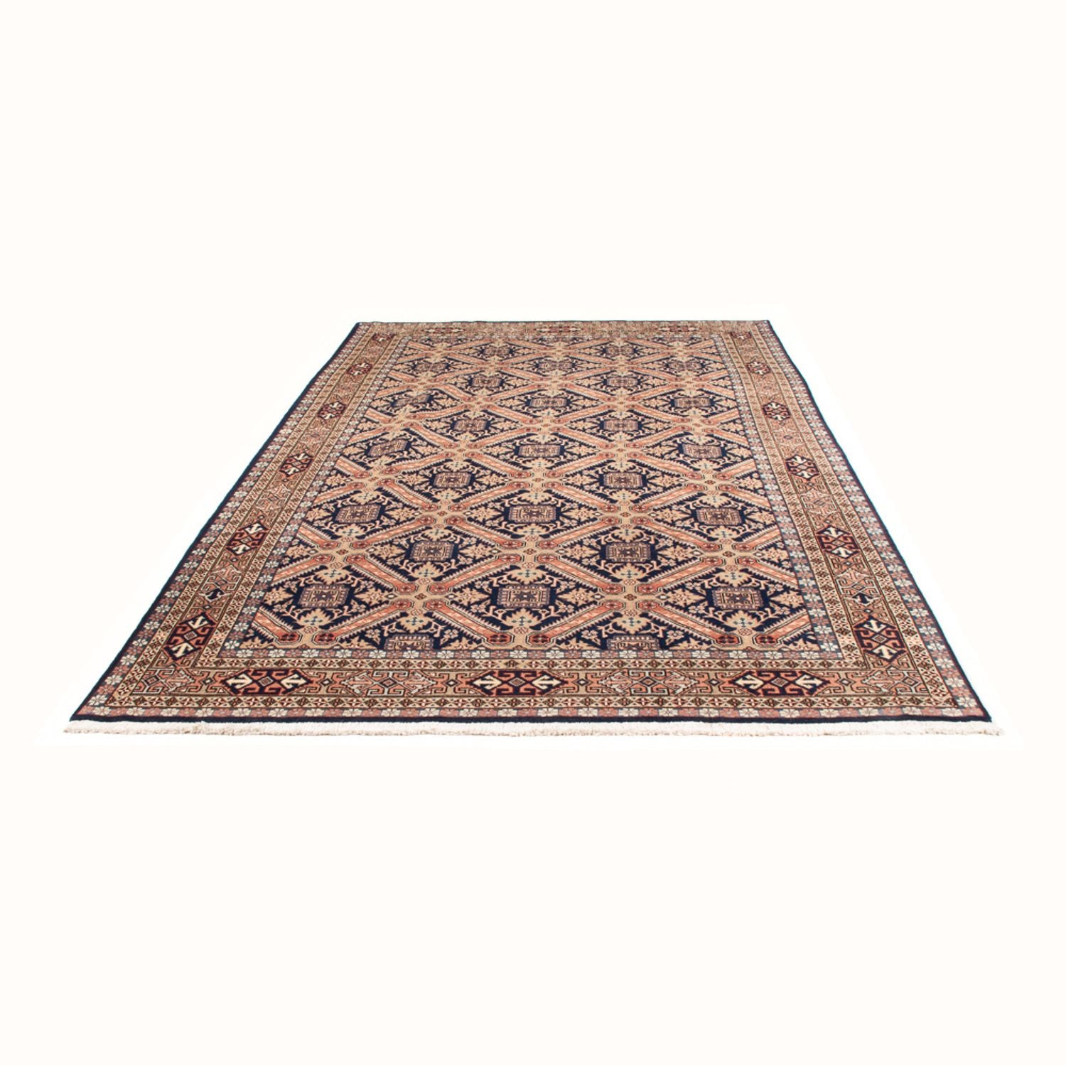Alfombra persa - Nómada - 286 x 190 cm - azul oscuro