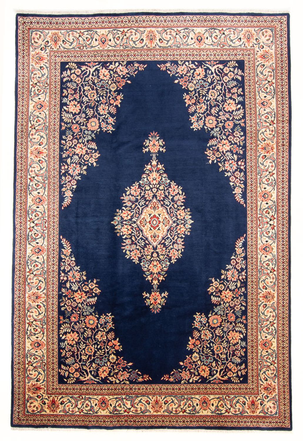 Alfombra persa - Clásica - 305 x 203 cm - azul oscuro