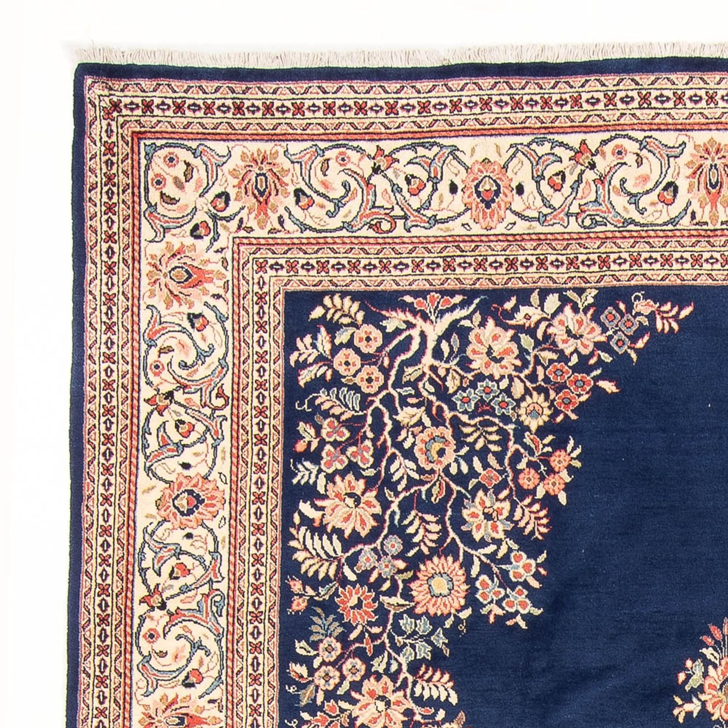 Alfombra persa - Clásica - 305 x 203 cm - azul oscuro