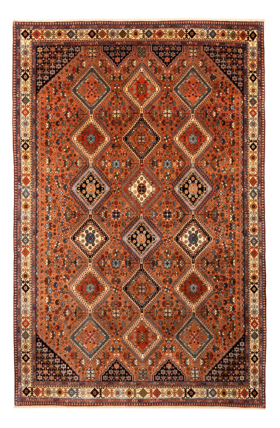 Alfombra persa - Nómada - 305 x 202 cm - terracota