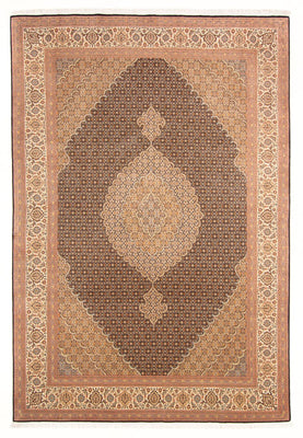 Alfombra Persa - Tabriz - Real - 297 x 200 cm - azul oscuro