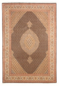Alfombra Persa - Tabriz - Real - 297 x 200 cm - azul oscuro