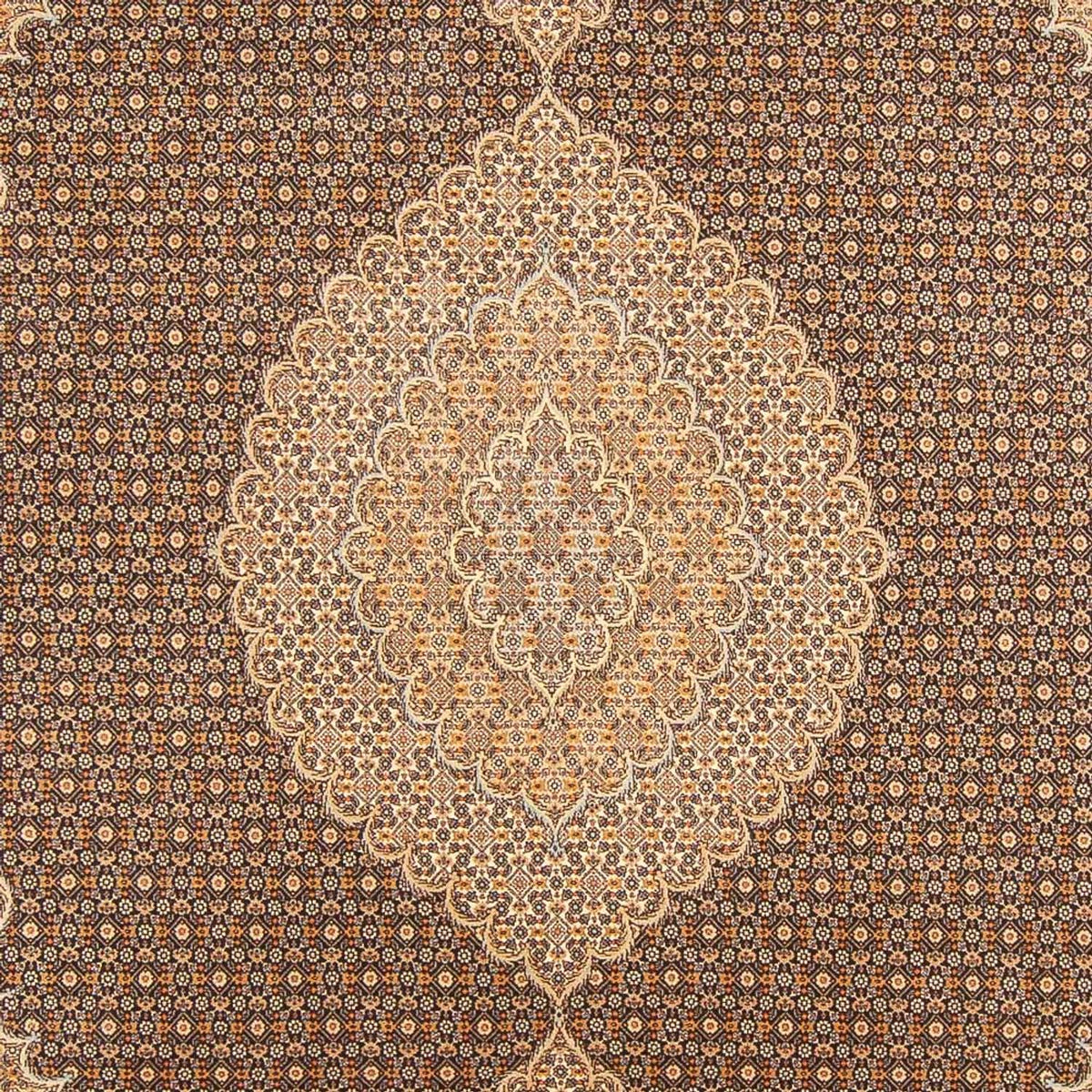 Alfombra Persa - Tabriz - Real - 297 x 200 cm - azul oscuro