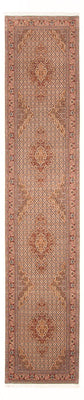 Alfombra de pasillo Alfombra Persa - Tabriz - Real - 400 x 80 cm - beige