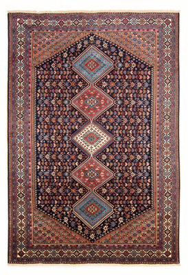 Alfombra persa - Nómada - 300 x 204 cm - azul oscuro
