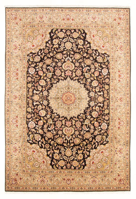 Alfombra Persa - Tabriz - Real - 296 x 196 cm - azul oscuro