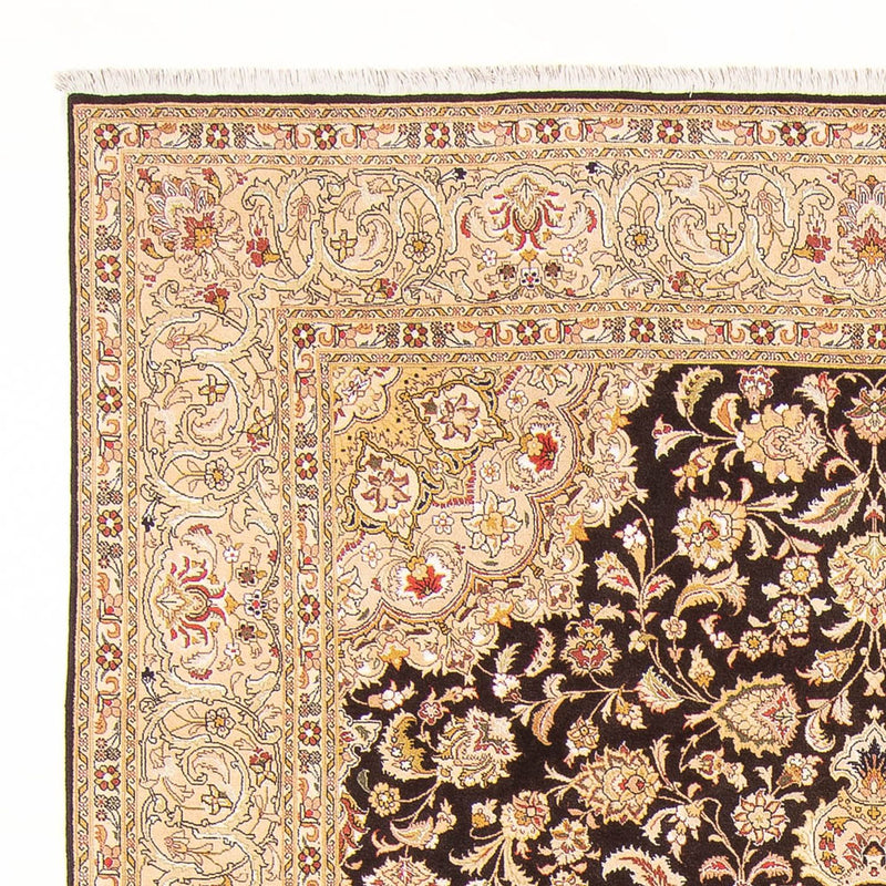 Alfombra Persa - Tabriz - Real - 296 x 196 cm - azul oscuro