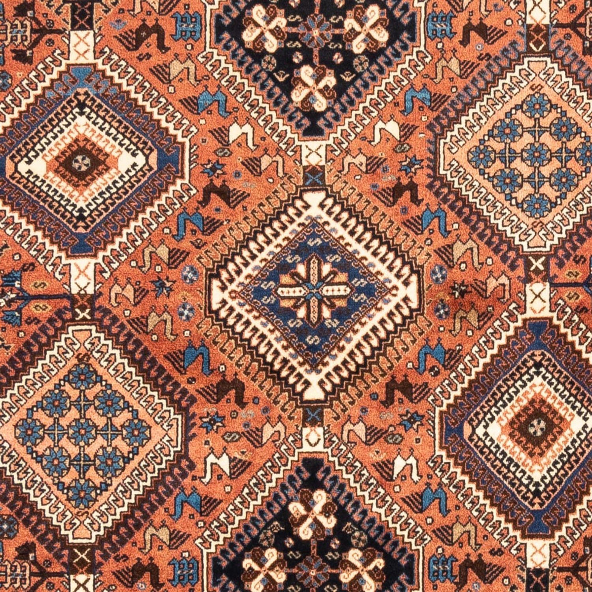 Alfombra persa - Nómada - 244 x 153 cm - rojo
