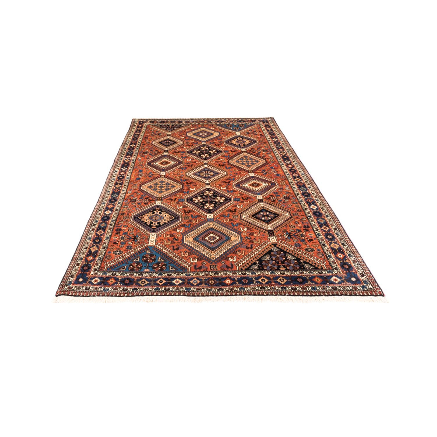 Alfombra persa - Nómada - 244 x 153 cm - rojo