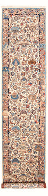 Alfombra de pasillo Alfombra persa - Clásica - 402 x 83 cm - beige