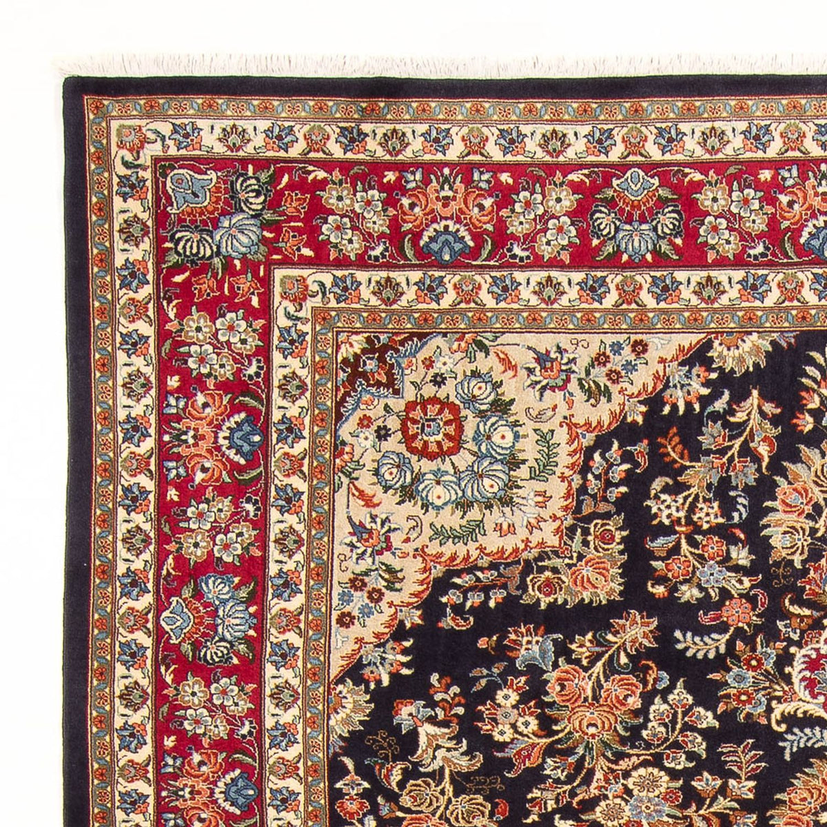 Alfombra persa - Clásica - 312 x 223 cm - azul oscuro