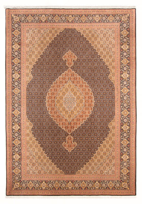 Alfombra Persa - Tabriz - Real - 297 x 200 cm - azul oscuro