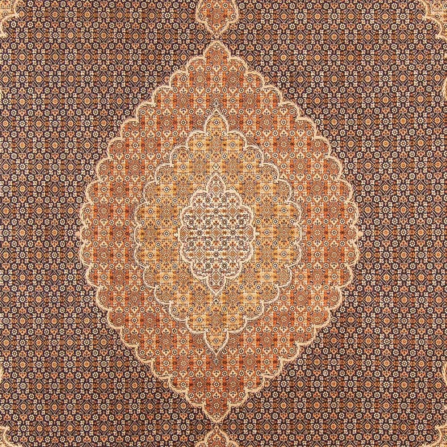 Alfombra Persa - Tabriz - Real - 297 x 200 cm - azul oscuro