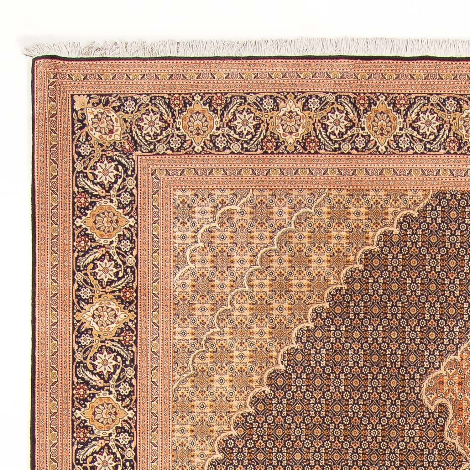 Alfombra Persa - Tabriz - Real - 297 x 200 cm - azul oscuro