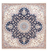 Alfombra Persa - Nain - Prima cuadrado  - 212 x 212 cm - azul oscuro