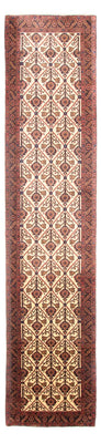 Alfombra de pasillo Alfombra persa - Nómada - 414 x 90 cm - beige