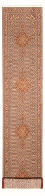 Alfombra de pasillo Alfombra Persa - Tabriz - Real - 407 x 78 cm - beige