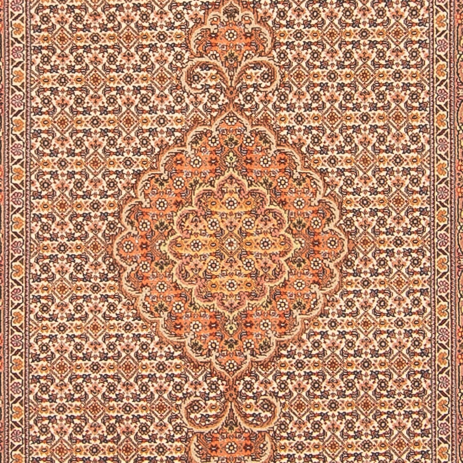 Alfombra de pasillo Alfombra Persa - Tabriz - Real - 407 x 78 cm - beige