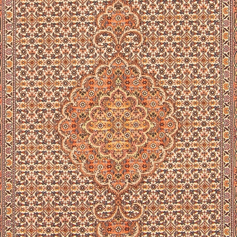 Alfombra de pasillo Alfombra Persa - Tabriz - Real - 407 x 78 cm - beige
