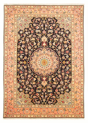 Alfombra Persa - Tabriz - Real - 293 x 207 cm - azul oscuro
