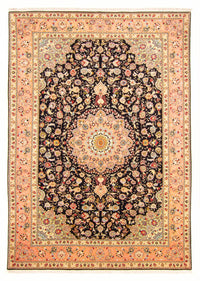 Alfombra Persa - Tabriz - Real - 293 x 207 cm - azul oscuro
