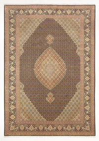 Alfombra Persa - Tabriz - Real - 296 x 199 cm - azul oscuro