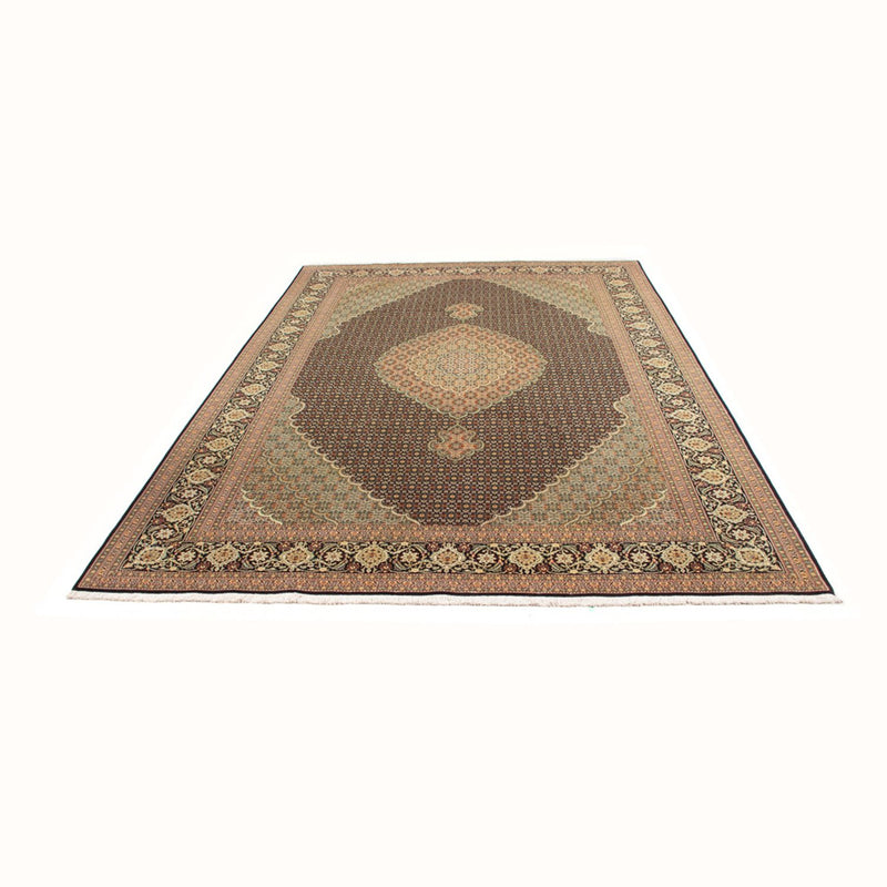 Alfombra Persa - Tabriz - Real - 296 x 199 cm - azul oscuro