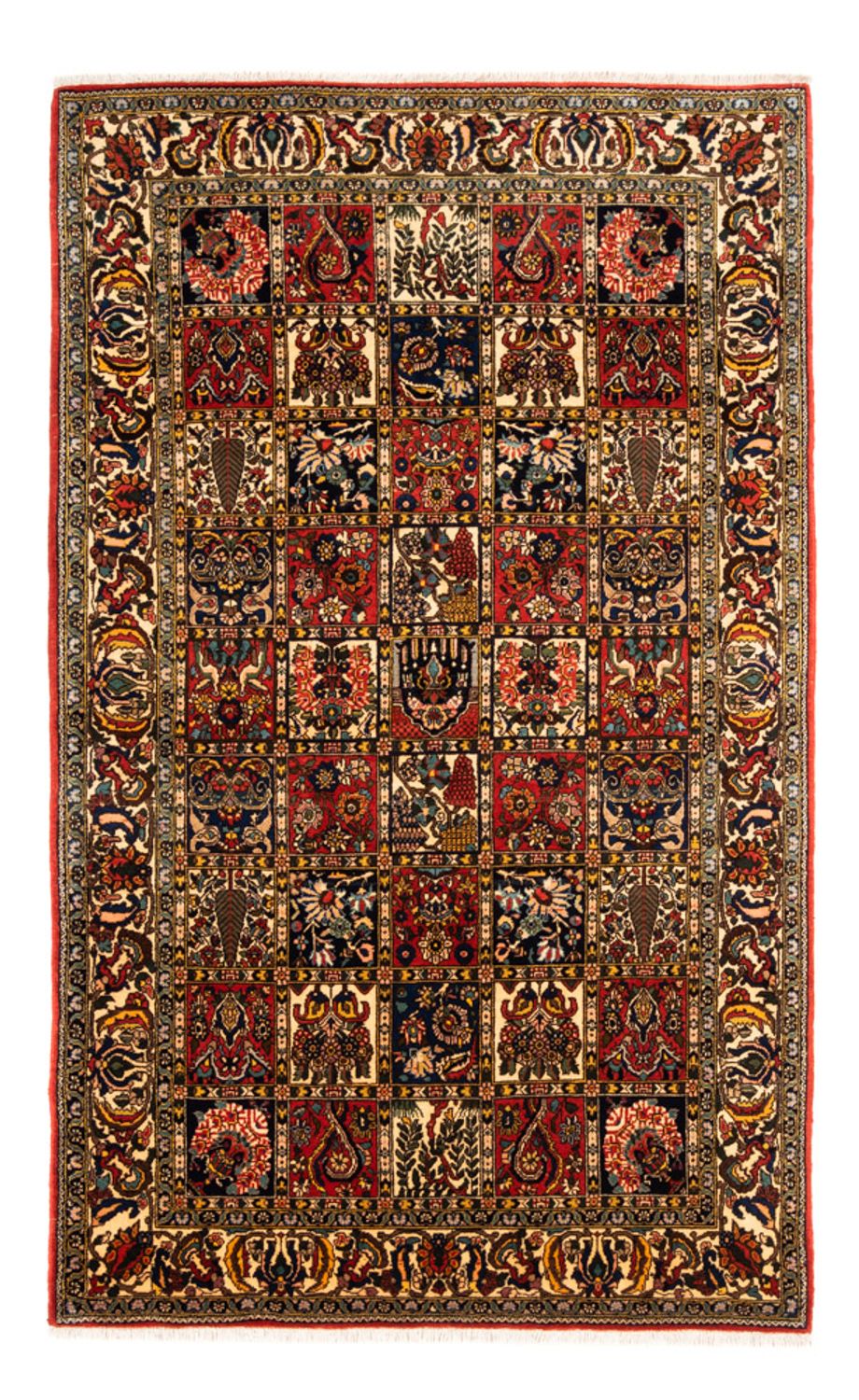 Alfombra persa - Nómada - 250 x 155 cm - multicolor