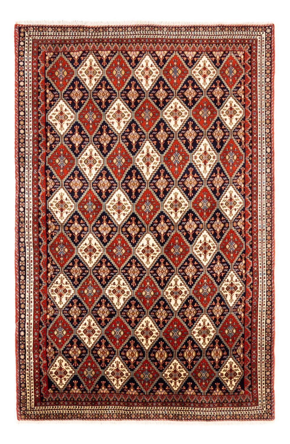 Alfombra persa - Nómada - 235 x 157 cm - multicolor