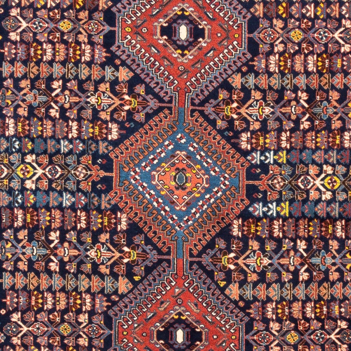 Alfombra persa - Nómada - 248 x 152 cm - azul oscuro