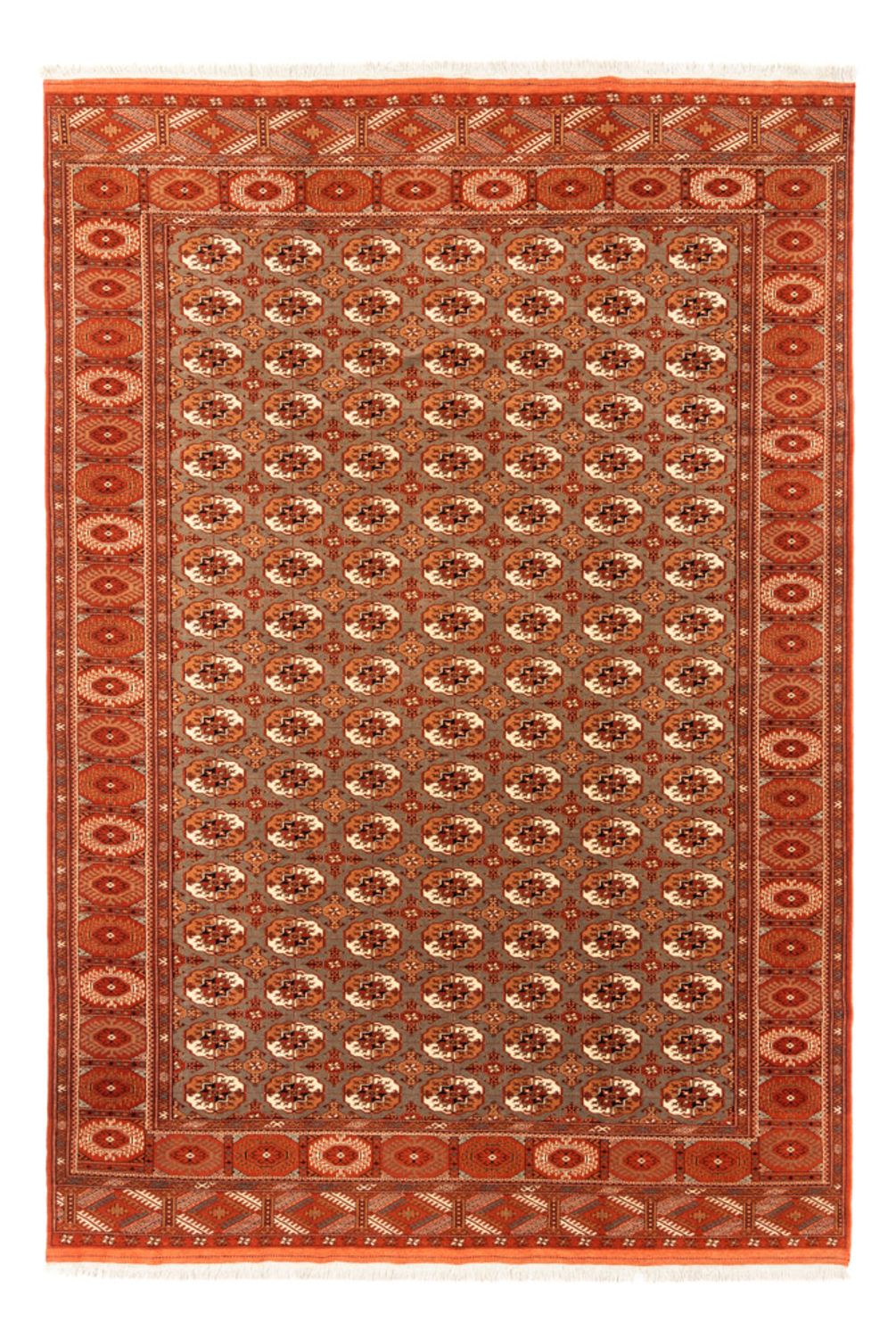 Alfombra Turkaman - 305 x 205 cm - beige oscuro