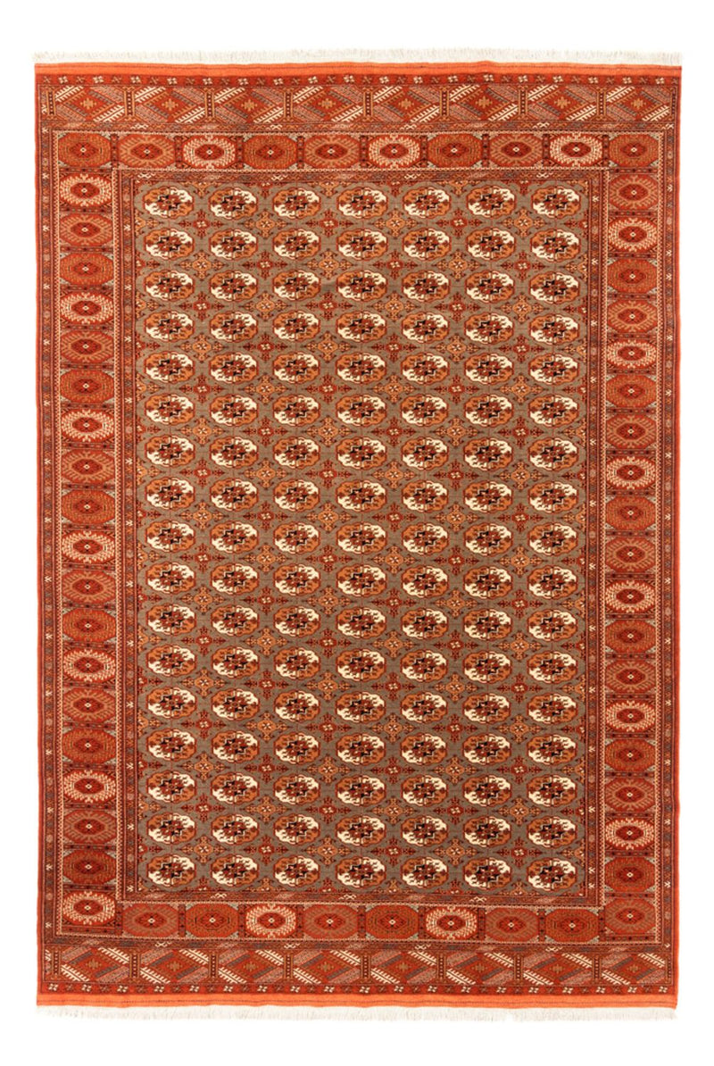 Alfombra Turkaman - 305 x 205 cm - beige oscuro