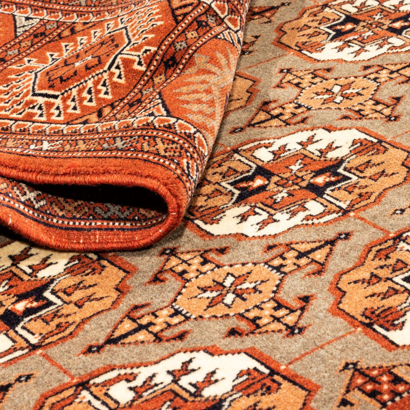 Alfombra Turkaman - 305 x 205 cm - beige oscuro
