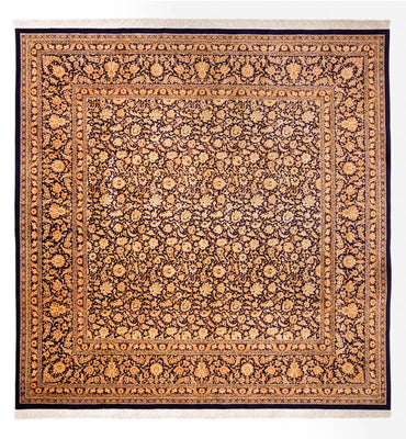 Alfombra de seda - Ghom Seda - Prima cuadrado  - 247 x 243 cm - beige oscuro