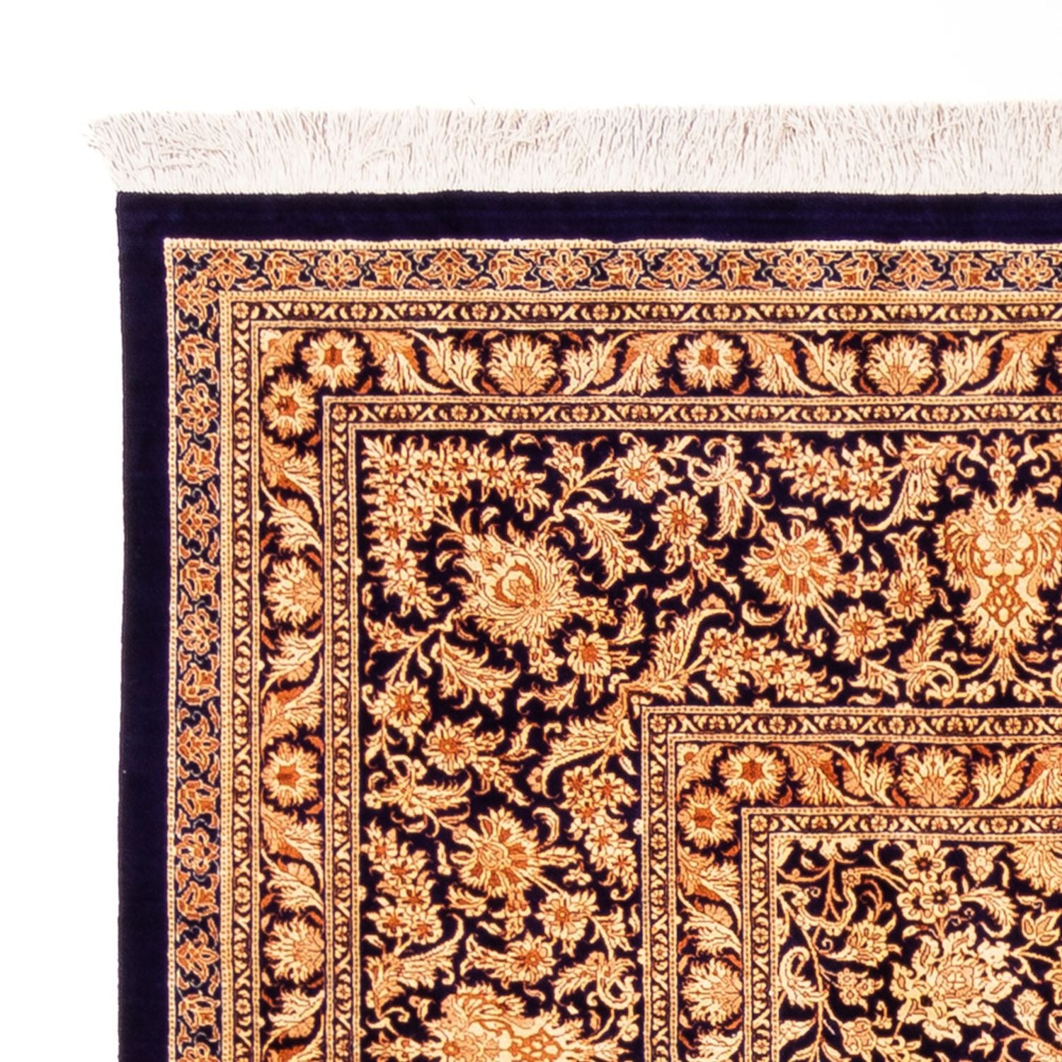 Alfombra de seda - Ghom Seda - Prima cuadrado  - 247 x 243 cm - beige oscuro